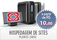 Planos de Hospedagem a partir de R$ 10,00